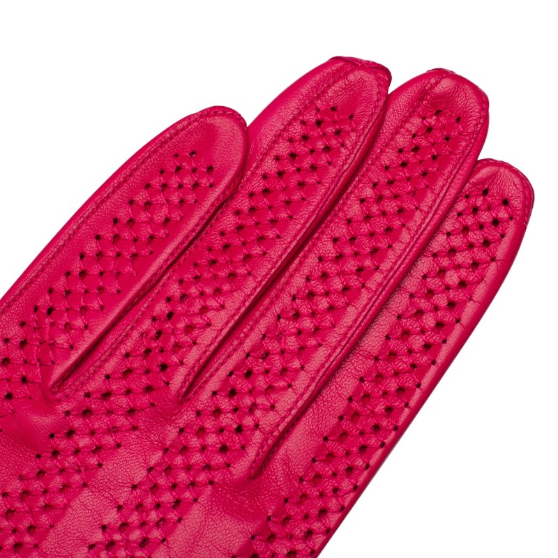 Thumbnail of Vernazza - Hot Pink Leather Gloves For Woman image