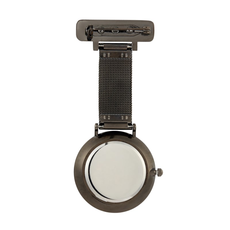 Thumbnail of Annie Apple Silver Gunmetal Nurse Fob Watch image