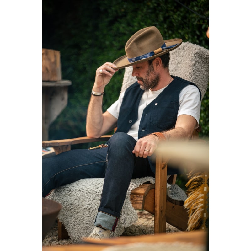 Thumbnail of &Sons Navy Lincoln Waistcoat / Vest image