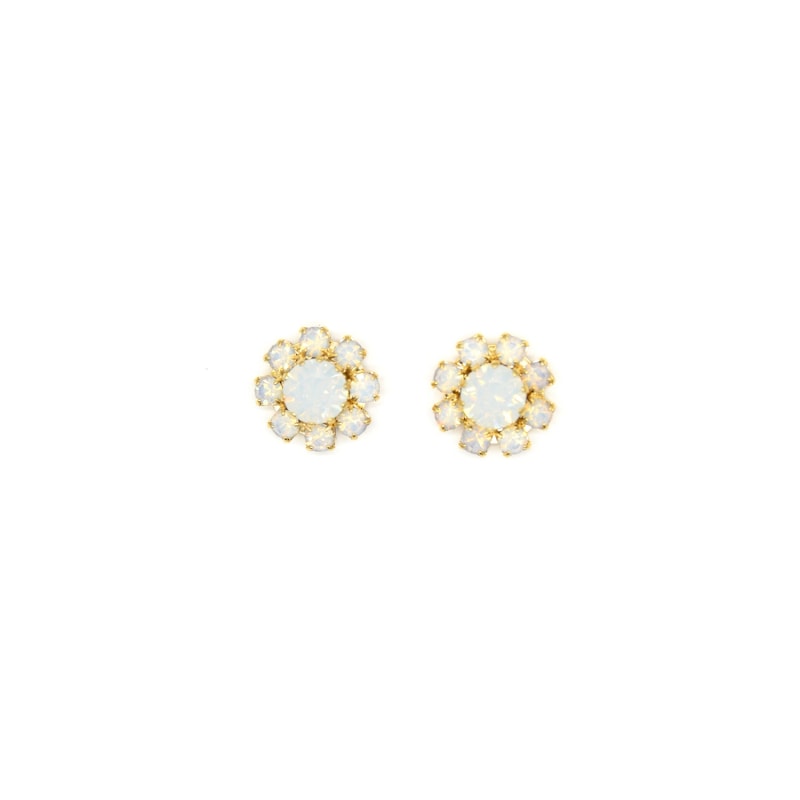 Thumbnail of Florentine Garden White Stud Earrings image