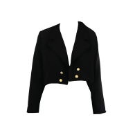 Rahma Black Cropped Blazer image