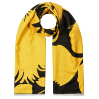 Bloom Silhouette Black & Yellow Stole image