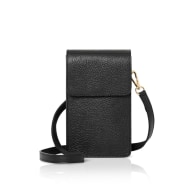 Crossbody Strap - Black and Silver Gold Hardware by B & Floss