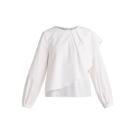 Asymmetric Frill Top in White image