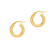 La Curvaceous Mini Hoops - Gold image