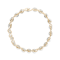 Quartz Poise Collar Necklace - Gold image