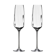 Pair Of Crystal Fresh Champagne Flutes image