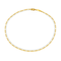 Figaro Choker In Gold image