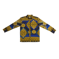 Blue Baroque Print Lounge Shirt image