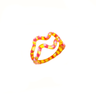 Orange Wildflower Jelly Ring Double Wave image