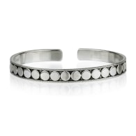 Maharani Men's Silver Open Bracelet