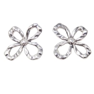 Audrey Bow Earring In Sterling Silver image