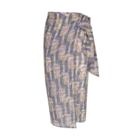 Linear Print Sarong Skirt image