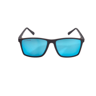 Vaquita Polarised-Mirrored Recycled Sunglasses In Black/Blue image