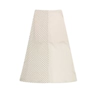 Fern Silk Polka Dot Midi Skirt image