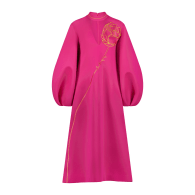 Rose Dress With Sleeve - Pink image