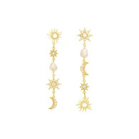 Moon & Star The Justice Long Earrings image