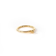 18k Yellow Gold Calcium Stacking Ring image