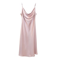 Rebirth Of Venus Pure Silk Slip Dress - Baby Pink image