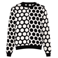 Reversed Circles Wool & Cashmere Jumper Black image