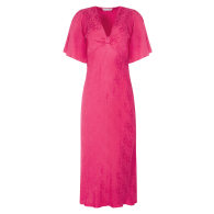 The Elouise Midi Dress In Pink Daisy image
