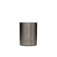 Tranquillity Frankincense Patchouli & Warm Amber Eco Luxury Candle In Stainless Steel Chrome Finish image
