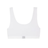 The Crop Bra - White image