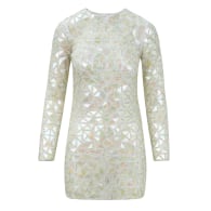 Phaedra Dress In White Sequins image