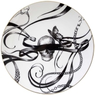 Swirly Masked Skull Plate image