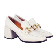 Valentina Handcrafted Loafer - White image