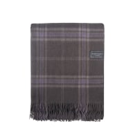 Lambswool Blanket In Persevere Flint Grey Tartan image