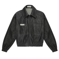 Fig Denim Bomber Jacket image