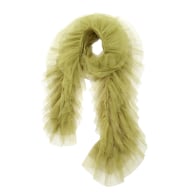 Tulle Scarf Olive Green image