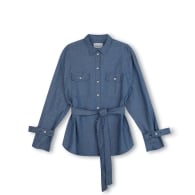 Zadie Boyfriend Shirt Cotton Light Wash Denim image