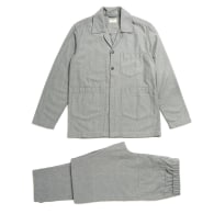 Pyjama Set - Grey Herringbone Pure Cotton image