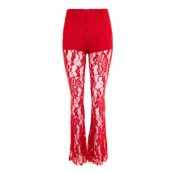 Luxe Velvet High Waist Flare Pant  Multi-Color Sparkle – Poppy