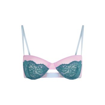 Scooped Demi Bra - Tourmaline - Monique Morin Lingerie