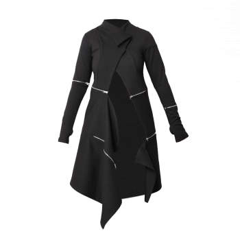Designer black coat womens new arrivals
