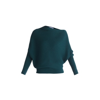 Women s Designer Green Knitwear Wolf Badger