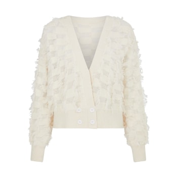 Designer white shop cardigan