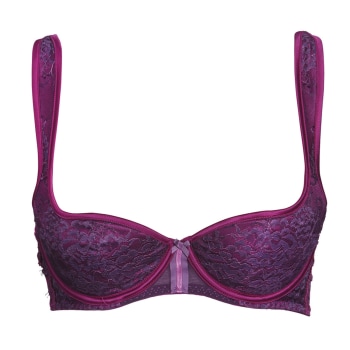 Girl friend woman bra dark purple colour