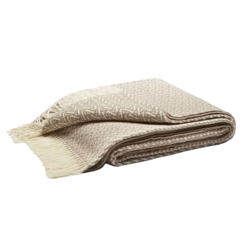 Luxury Pure Cashmere Cable Knit Blanket Throw