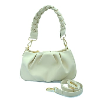 Vegan leather handbag Louis Vuitton White in Vegan leather - 28856027