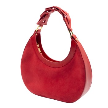 Women's Designer Red Suede Bags