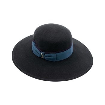 Louise Green Black Felt Women's Hat