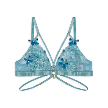 SATIN BALCONETTE Blue Crush - Ekcentrik Underwear – EKCENTRIK store