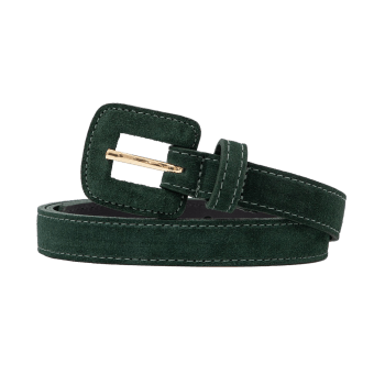 Womens green belt top