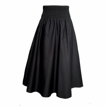 Designer black discount a line skirt