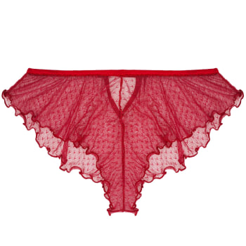 Lisa lace/tulle knickers red Miss Sans Complexe