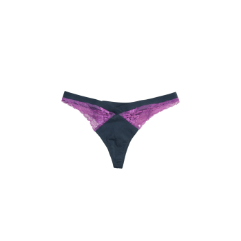 Women's Pink / Purple Latex G-String - Pink | Extra Small | Elissa Poppy